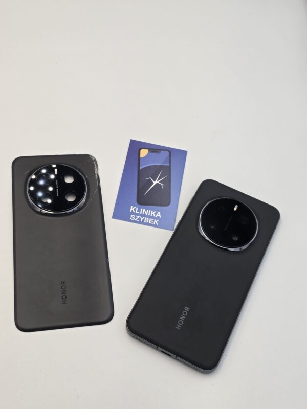 Honor Magic 7 Pro przed i po wymianie tylnego szkła